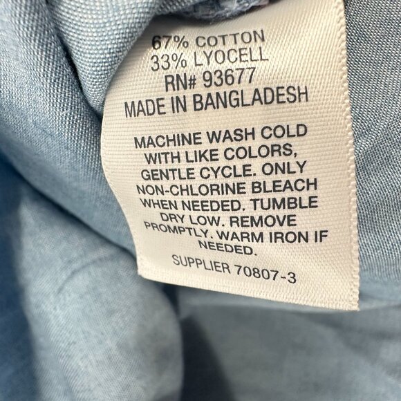 NEW! a.n.a a New Approach Peplum Top XS Blue $32 Sleeveless Cotton‎ Blend V-Neck - Picture 6 of 9